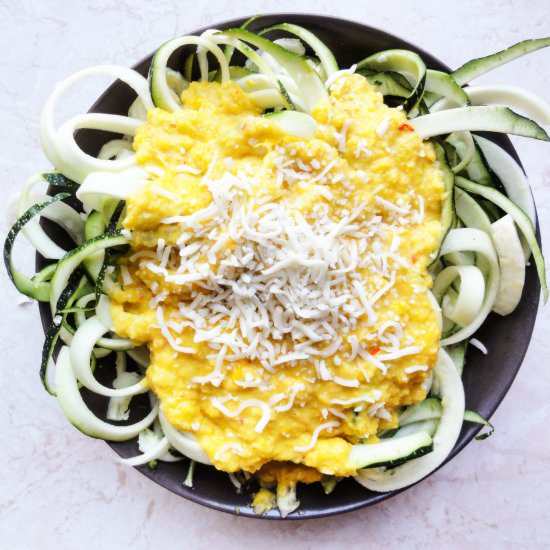 Creamy Corn Sauce Zoodles - Recipe photo by foodiesisterspl