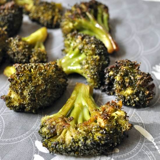 Baked Frozen Broccoli Florets - Recipe photo by mydeliciousmeals.com