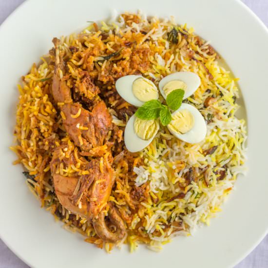 Hyderabadi Bater (Quail) Biryani - Recipe photo by KaliMirchbysmita