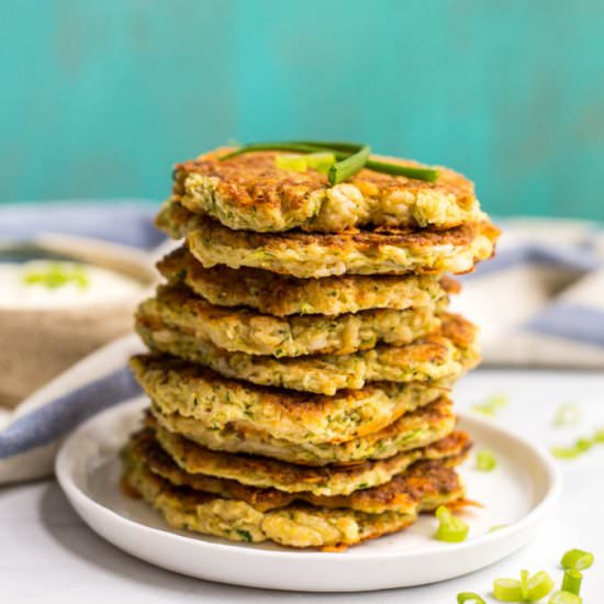 Whole wheat veggie pancakes - Recipe photo by Family Food on the Table