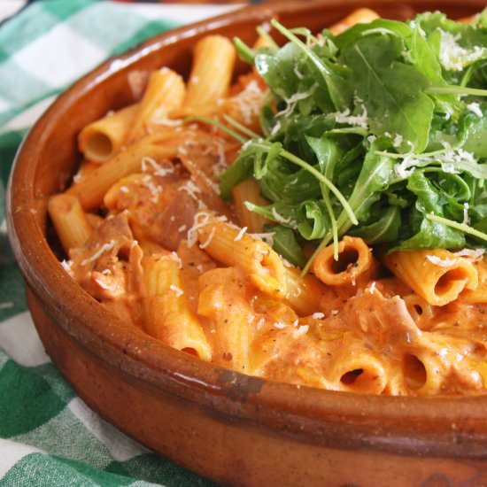 Pasta alla vodka - Recipe photo by wishtodish