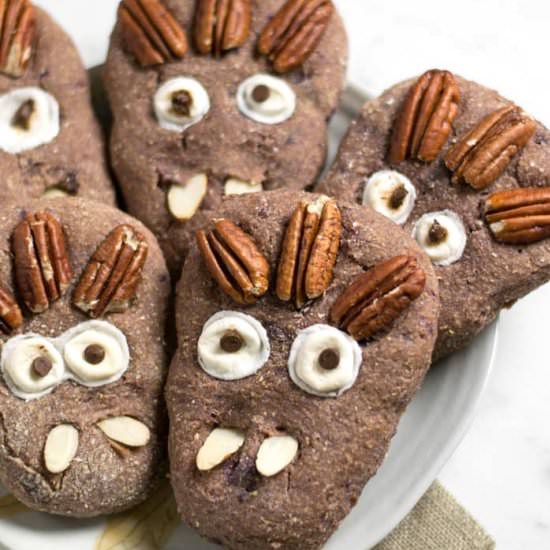 Purple Sweet Potato Spice Monster Biscuits - Recipe photo by geekypoet