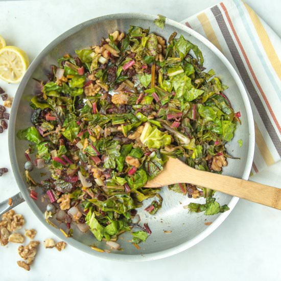 Braised Rainbow Chard - Recipe photo by thrivingonpaleo