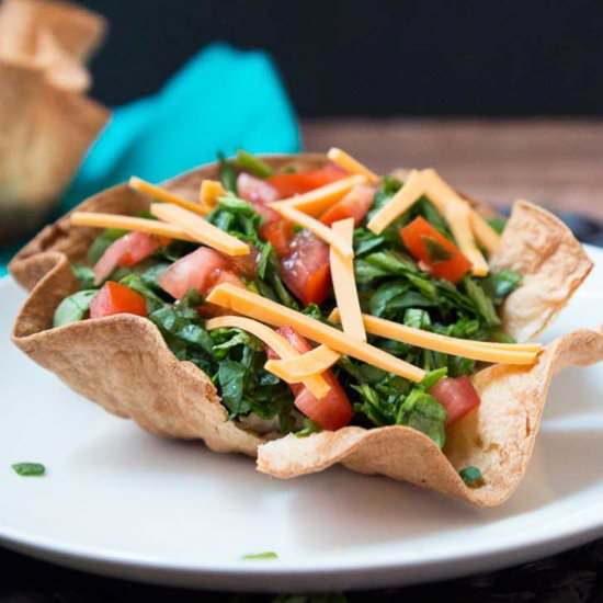 Layered Taco Salad - Recipe photo by Vegetarian Gastronomy