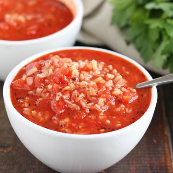Quick Tomato Soup - Recipe photo by KyleeCooks