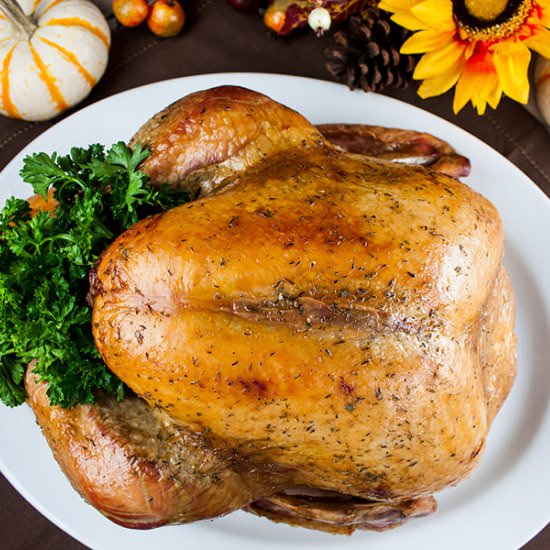 Simple Dry Brined Roast Turkey - Recipe photo by dontsweattherecipe
