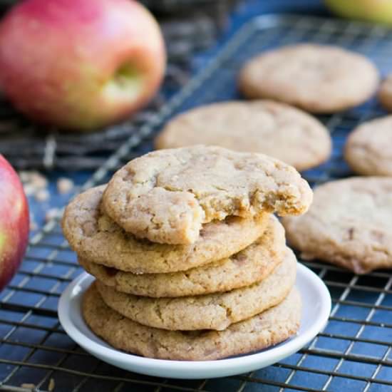 Chewy Toffee Apple Cookies - Recipe photo by The Merchant Baker