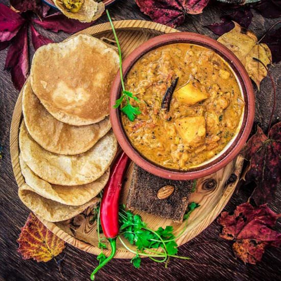 Aloo Poori Recipe - Recipe photo by Anu@MyGingerGarlicKitchen