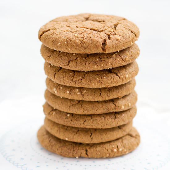 Grain Free Ginger Molasses Cookies - Recipe photo by recipestonourish