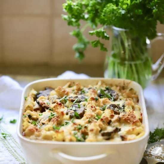Chicken Mushroom Marsala Pasta - Recipe photo by Grits and Pinecones