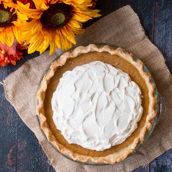 Sweet Potato Pie with Maple Cream - Recipe photo by littlesweetbaker