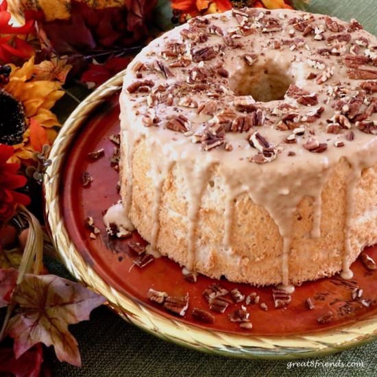 Maple Pecan Angel Food Cake - Recipe photo by Great 8 Friends