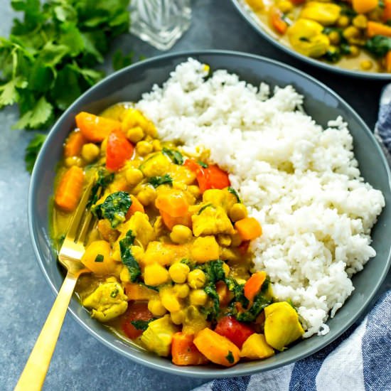 Butternut Squash Chicken Curry - Recipe photo by thegirlonbloor