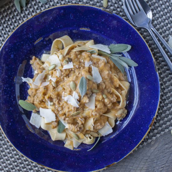 Pumpkin Ale Meat Sauce - Recipe photo by Craft Beering