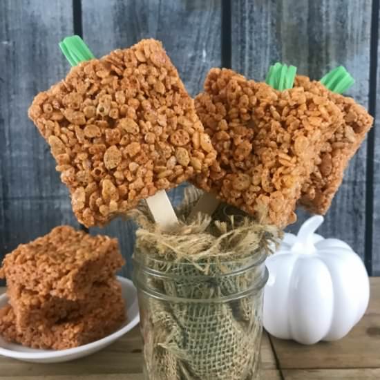 Pumpkin Spice Rice Krispy Pops - Recipe photo by Creativity4You