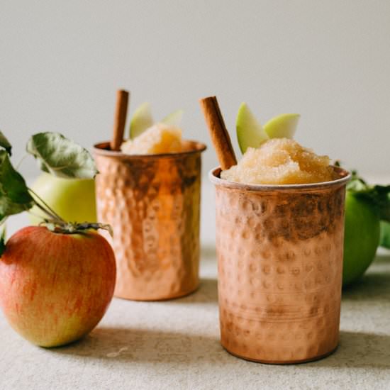 Apple Cider Slushee Cocktail - Recipe photo by Healthfully Ever After