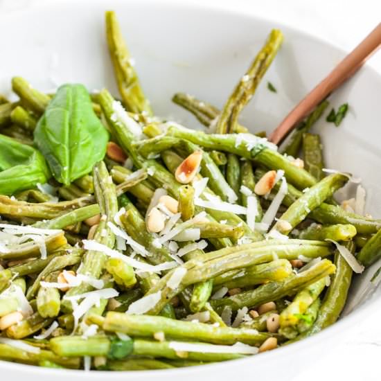 Parmesan Oven Roasted Green Beans - Recipe photo by platedcravings