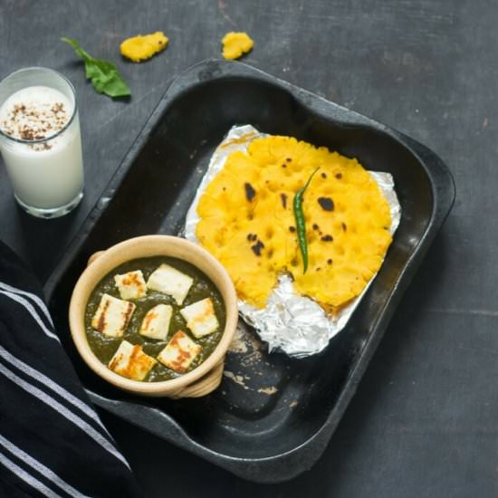 Arugula Palak Paneer Saag - Recipe photo by cooking with sapana