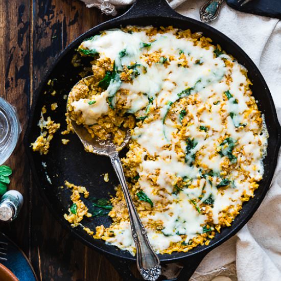 One Pot Rice Casserole with Pumpkin - Recipe photo by foodfaithfitness