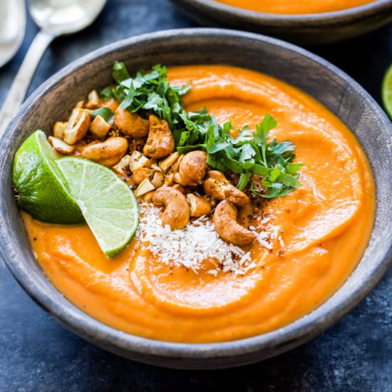 Thai Sweet Potato Carrot Soup - Recipe photo by Recipe Runner
