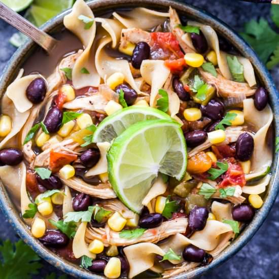Southwest Chicken Noodle Soup - Recipe photo by Recipe Runner