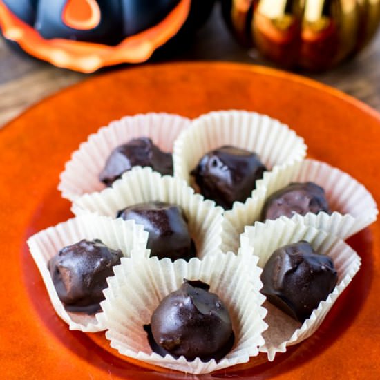 PaleoChocolate Pumpkin Truffles - Recipe photo by fithappyfree