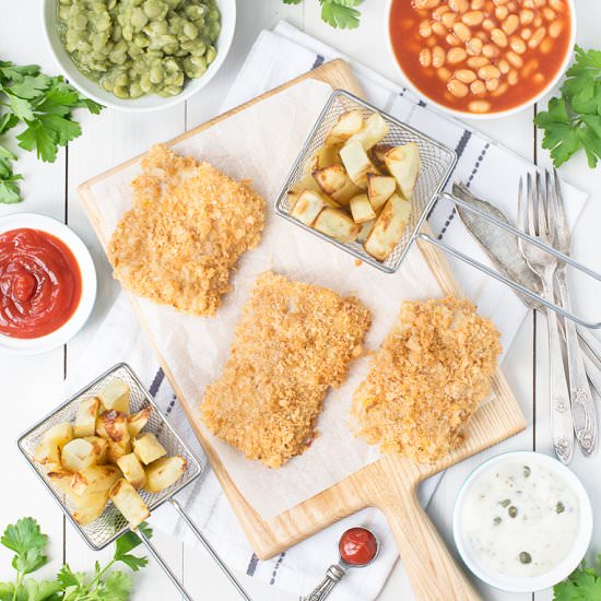 One-Tray Fish & Chips - Recipe photo by CharlottesLivelyKitchen