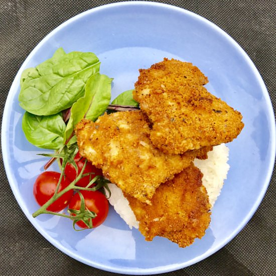 Crispy Chicken with Sticky Rice - Recipe photo by Thaifoodmadeeasy.com