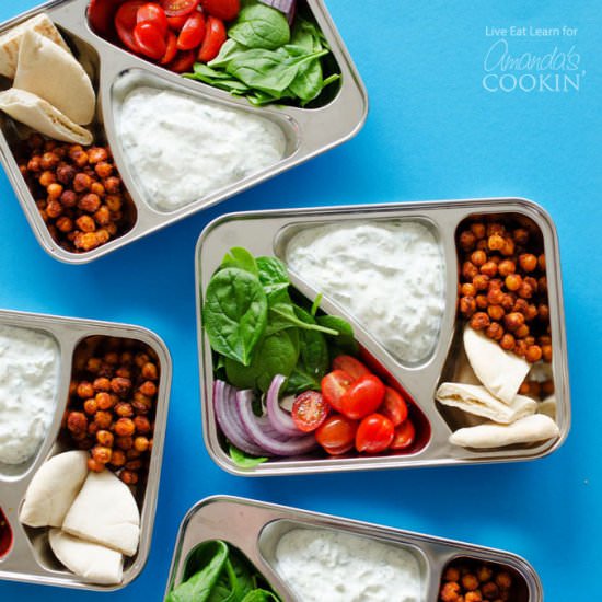 Chickpea Gyro Lunch Boxes - Recipe photo by amandascookin