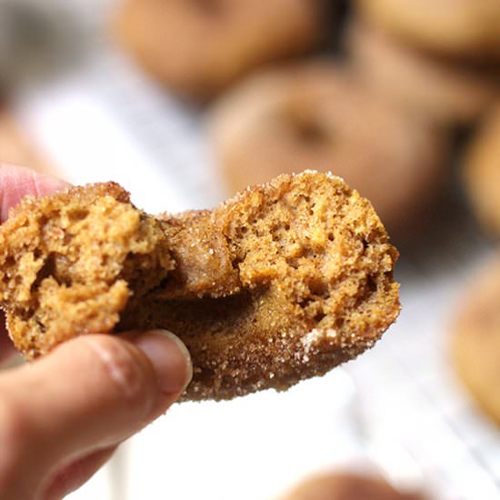 Baked Pumpkin Donuts with Cinnamon - Recipe photo by suebeehomemaker