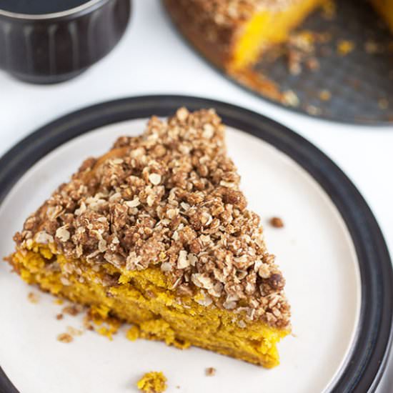 Pumpkin Coffee Cake with Streusel - Recipe photo by therusticfoodie