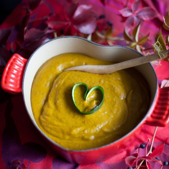 Pumpkin Lentil Soup - Recipe photo by fotofeedme