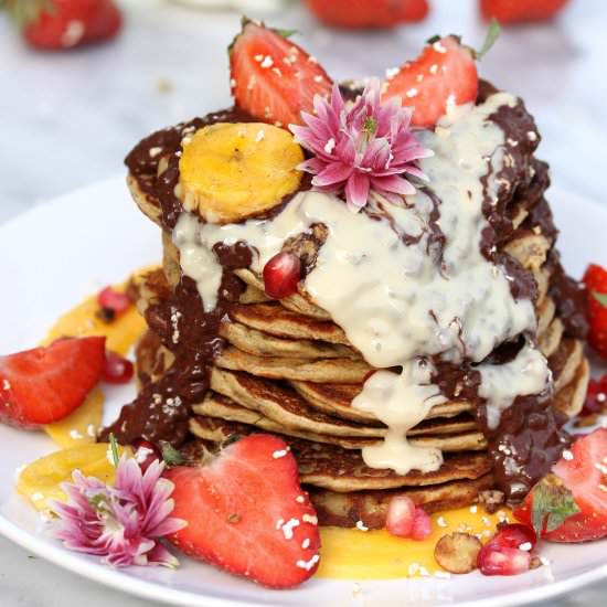 Vegan Lupine Pancakes - Recipe photo by Truefoodsblog