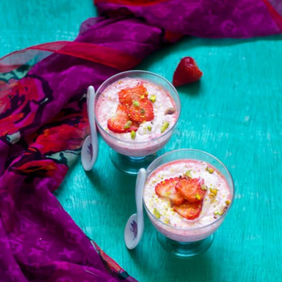 Strawberry Labneh - Recipe photo by cooking with sapana