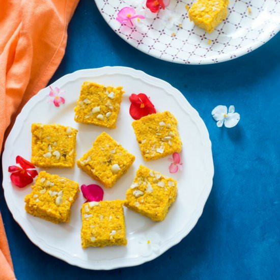 Carrot Kalakand - Recipe photo by cooking with sapana