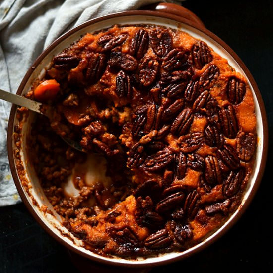 Maple Pecan Sweet Potato Pie - Recipe photo by thehungryherbivores