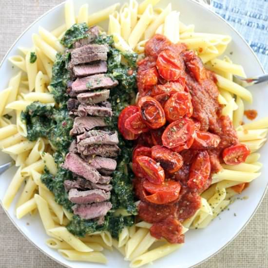 Chimichurri Steak Penne Pasta - Recipe photo by Buy This Cook That