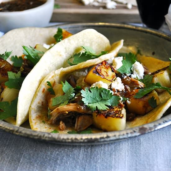 Crock-Pot Chicken Tacos - Recipe photo by BatterandDough