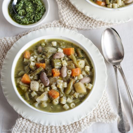 Minestrone soup - Recipe photo by asmallkitcheningenoa
