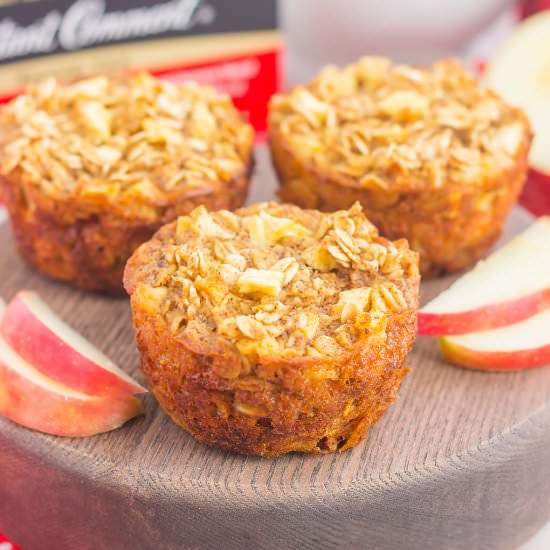 Apple Cinnamon Baked Oatmeal Cups - Recipe photo by pumpkinnspice