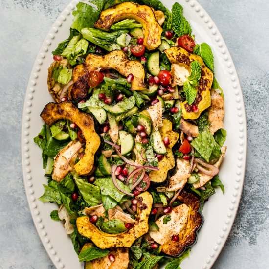 Fall Fattoush Salad - Recipe photo by saltandlavender