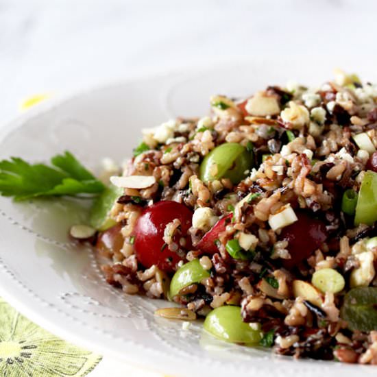 Wild Rice Salad – Miso Vinaigrette - Recipe photo by Lemon blossoms