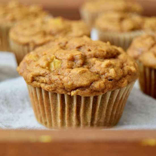 Apple Pumpkin Muffins - Recipe photo by earthpoweredfamily