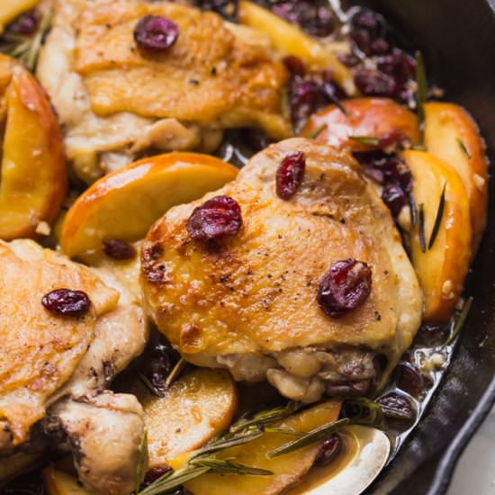 Whole30 Cranberry Apple Chicken - Recipe photo by 40aprons