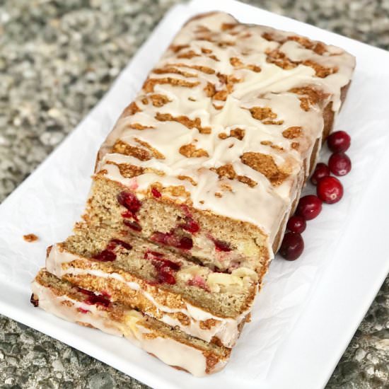 Apple Cranberry Quick Bread - Recipe photo by rumblyinmytumbly