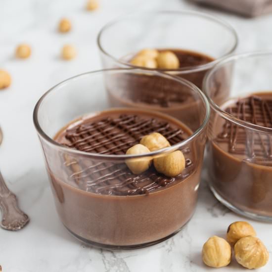 Nutella Panna Cotta - Recipe photo by electricbluefood