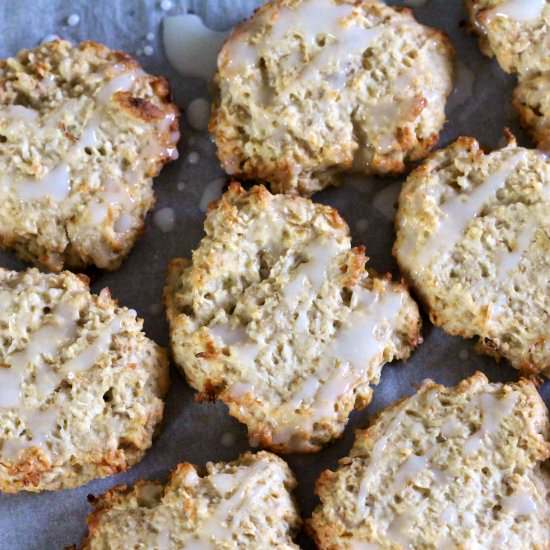 Coconut and Lime Oatmeal Biscuits - Recipe photo by Whats Bean Cooking