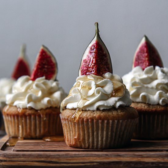 Brown Butter Fig Cupcakes - Recipe photo by cupcake alchemist