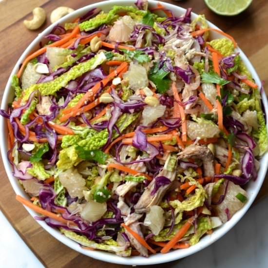Chicken & Pomelo Salad - Recipe photo by Every Last Bite