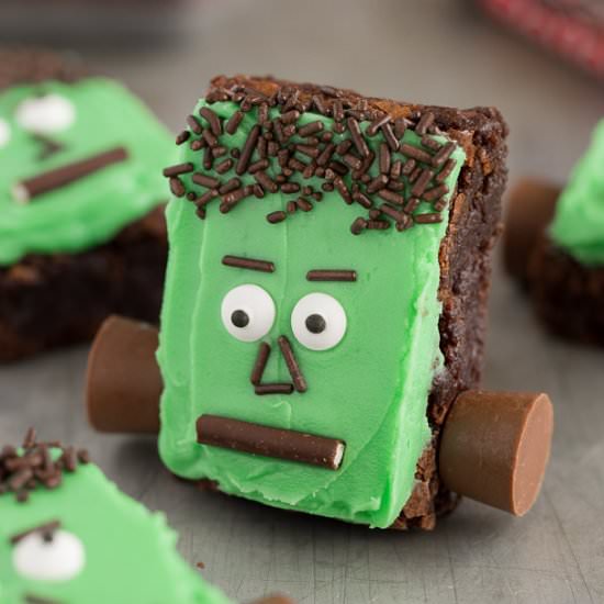 Frankenstein Brownies - Recipe photo by yourcupofcake